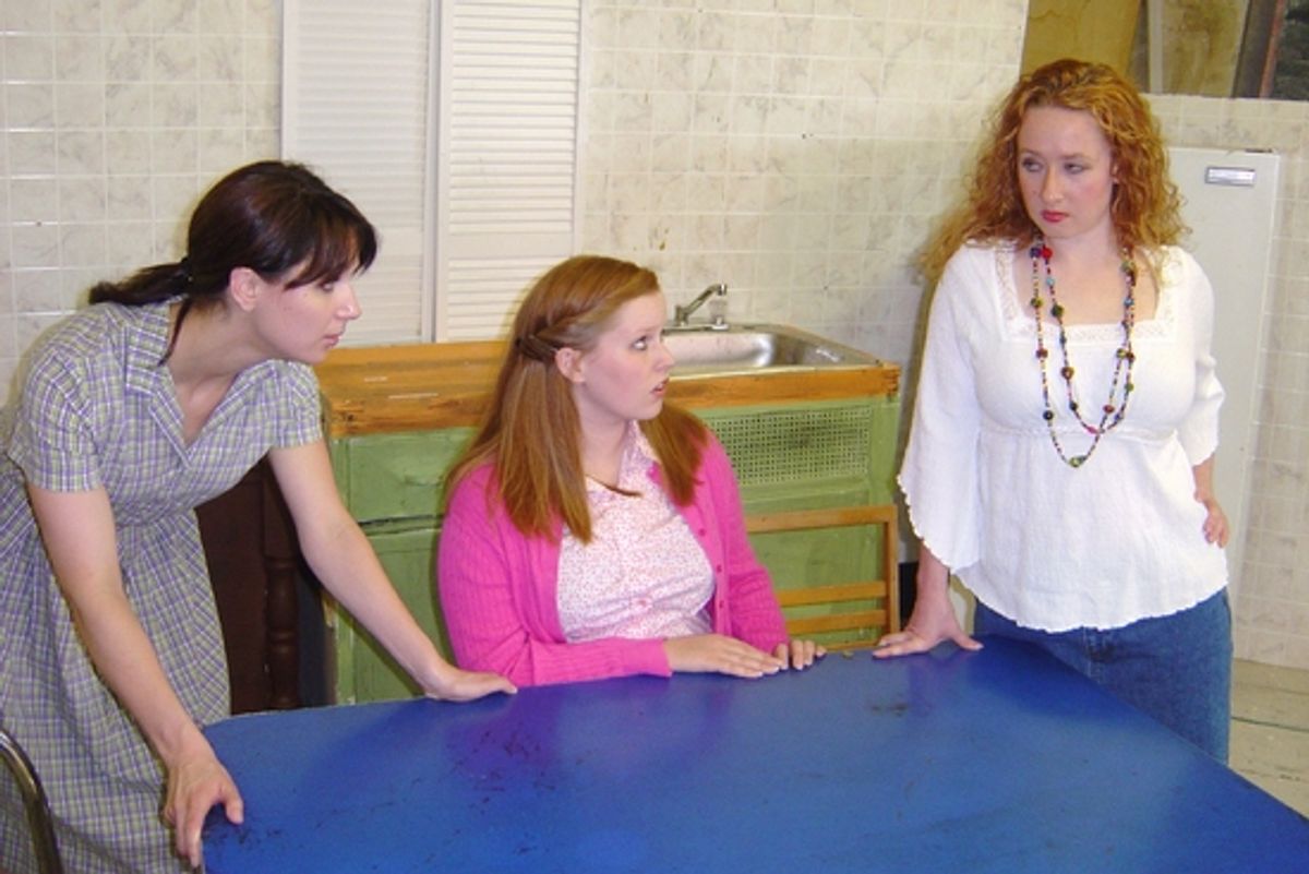 Kate Glasheen (Lenny) and Kelsey Celek (Babe) and Mindy Heithaus (Meg) at 